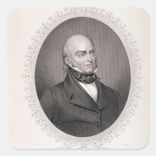 Adesivo Quadrado John Quincy Adams