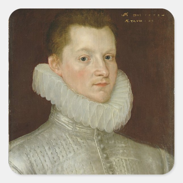 Adesivo Quadrado John Smythe de Ostenhanger (agora Westenhanger) Ke (Frente)