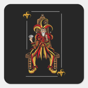 Adesivo Quadrado Jokers Wild