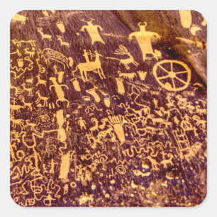 Adesivo Quadrado Jornal Rock American Indian Utah