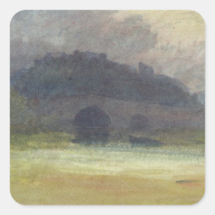Adesivo Quadrado Joseph Mallord William Turner Paisagem noturna