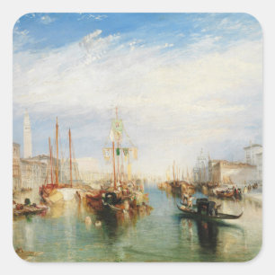 Adesivo Quadrado Joseph Mallord William Turner Veneza, do P