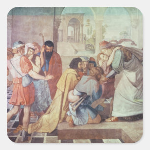 Adesivo Quadrado Joseph reconheceu por seus irmãos