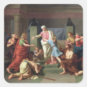 Adesivo Quadrado Joseph reconheceu por seus irmãos, 1789