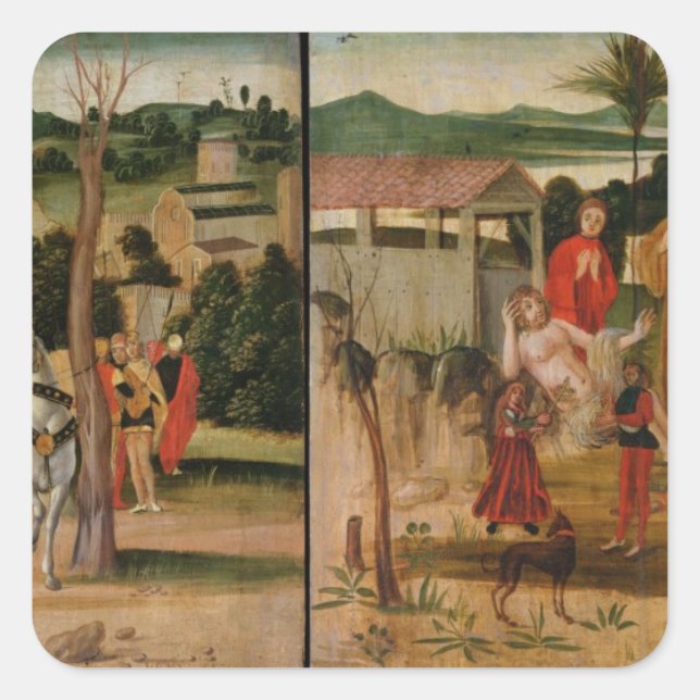 Adesivo Quadrado Joshua nas paredes de Jericho (Frente)