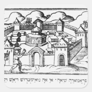 Adesivo Quadrado Joshua nas paredes de Jericho