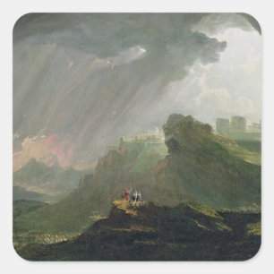 Adesivo Quadrado Joshua que comanda o Sun para estar ainda em cima