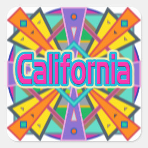 Adesivo Quadrado Joy Design "California" Stickers