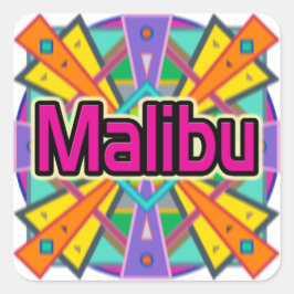 Adesivo Quadrado Joy Design "Malibu" Stickers