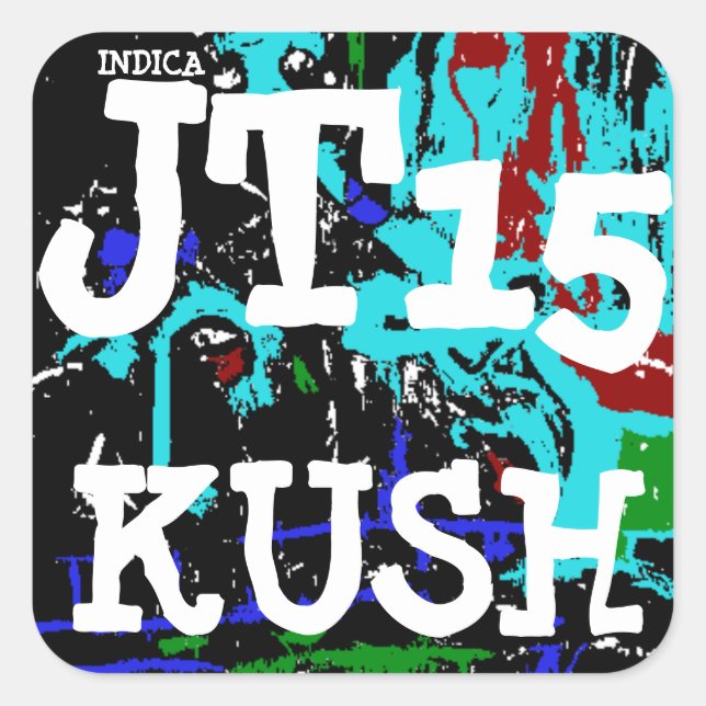 ADESIVO QUADRADO JT15 INDICA KUSH (Frente)