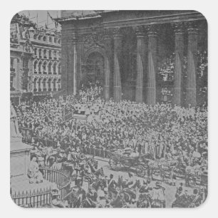 Adesivo Quadrado Jubileu de diamante da rainha Victoria, 1897