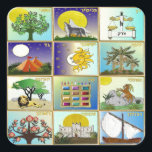 Adesivo Quadrado Judaica 12 Tribos de Arte de Israel<br><div class="desc">Você está vendo a coleção de Design Lee Hiller. Roupa,  Ofertas e Coleções Lee Hiller Fotografia ou Coleção de Arte Digital. Você pode ver sua fotografia da Nature em http://HikeOurPlanet.com/ e seguir seu blog de caminhada no Hot Primavera National Park.</div>