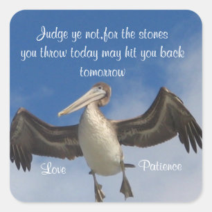 Adesivo Quadrado Juiz Não!