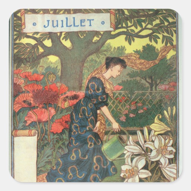 Adesivo Quadrado Julho (Frente)