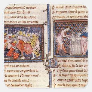 Adesivo Quadrado Jupiter contra Saturn: Ensino de Saturn