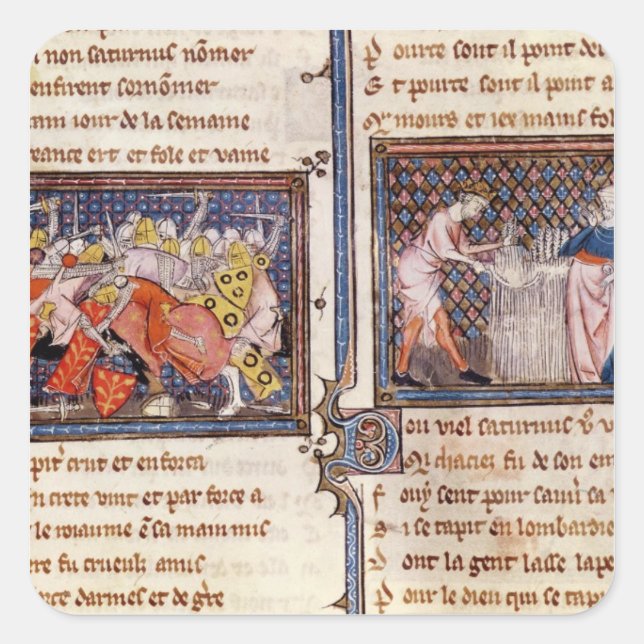 Adesivo Quadrado Júpiter versus Saturno: Ensino de Saturno (Frente)