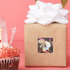 Adesivo Quadrado Just Saying "Hi" 