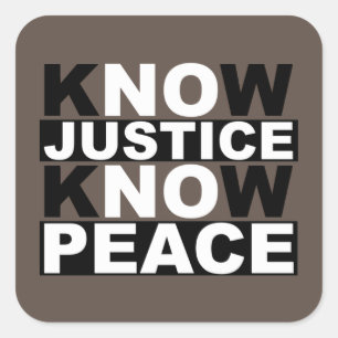 ADESIVO QUADRADO JUSTIÇA CONHECE PAZ