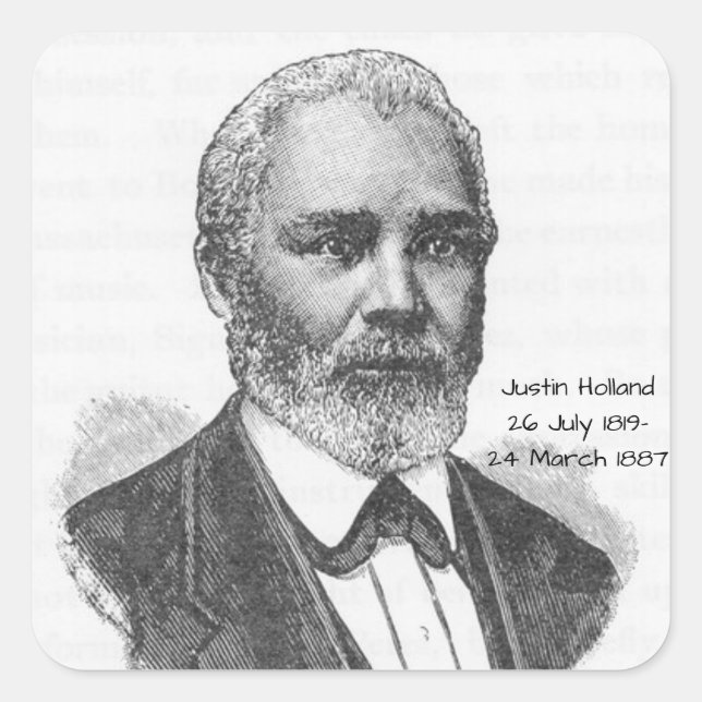 Adesivo Quadrado Justin Holland (Frente)