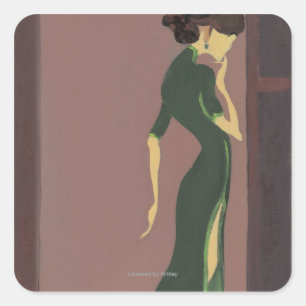 Adesivo Quadrado Juventude florescente No.7