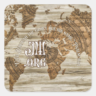 Adesivo Quadrado JW 2025 Year Text Vinyl Sticker