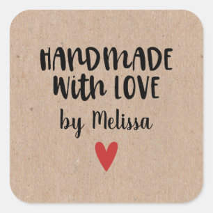 Adesivo Quadrado Kaft Personalizado Fabricado Com Pau Quadrado De A