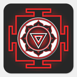 Adesivo Quadrado Kali Yantra