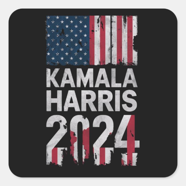 ADESIVO QUADRADO KAMALA HARRIS 2024 (Frente)