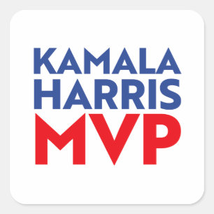 Adesivo Quadrado Kamala Harris MVP 2024