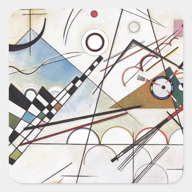 Adesivo Quadrado Kandinsky 1923/Composição viii/pixdezines (Frente)