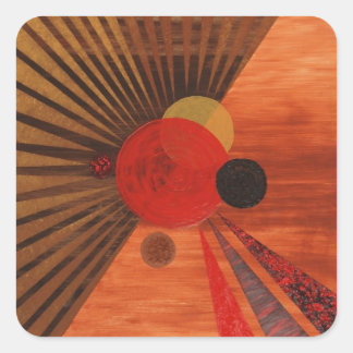 Adesivo Quadrado Kandinsky Abstrato art