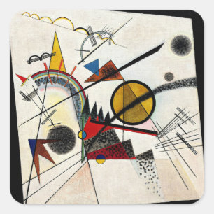 Adesivo Quadrado Kandinsky - No Preto