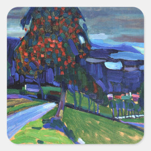 Adesivo Quadrado Kandinsky - outono em Murnau