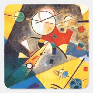 Adesivo Quadrado Kandinsky Quiet Harmony Abstrato Art