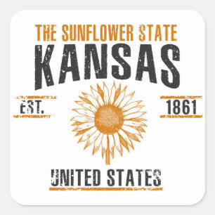 Adesivo Quadrado Kansas