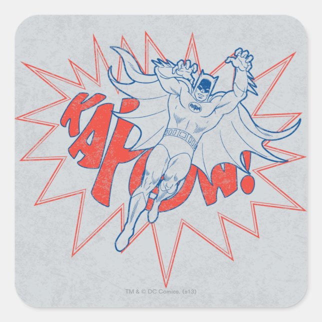 Adesivo Quadrado KAPOW! Batman Graphic (Frente)