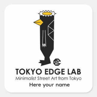 Adesivo Quadrado Kappa Japonês Urbano Moderno - Tokyo Edge Lab