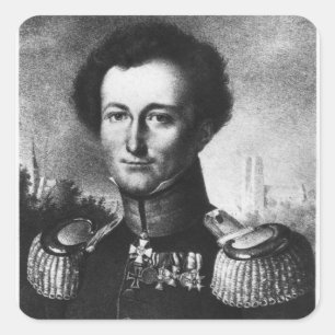 Adesivo Quadrado Karl von Clausewitz