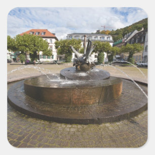 Adesivo Quadrado Karlsplatz (Praça de Karl), Cidade Antiga de Heid
