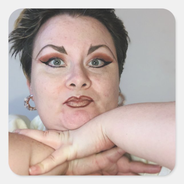 Adesivo Quadrado Kathleen Roberts Square Stickers (Frente)