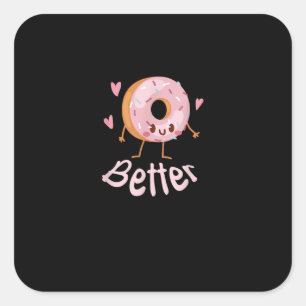 Adesivo Quadrado Kawaii Casal Correspondente Café E Faça