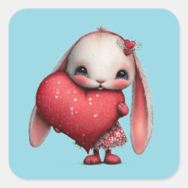 Adesivo Quadrado Kawaii Valentine Character 3 Inch Sticker – Cute L