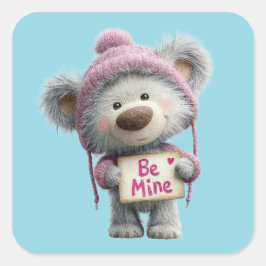 Adesivo Quadrado Kawaii Valentine Character 3 Inch Sticker – Cute L