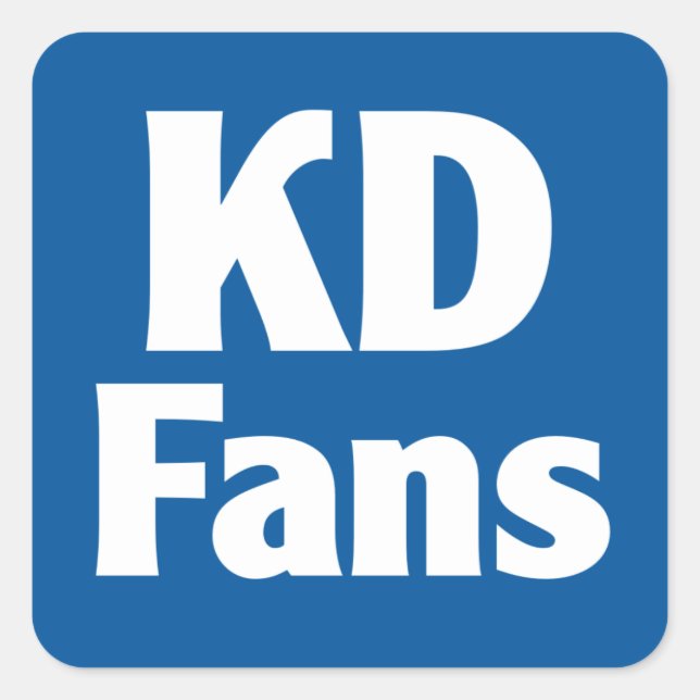 Adesivo Quadrado KDFans Sticker (Frente)