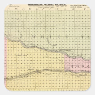 Adesivo Quadrado Keith County, Nebraska