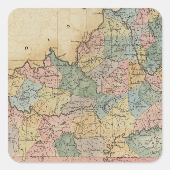 Adesivo Quadrado Kentucky 11 (Frente)