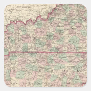 Adesivo Quadrado Kentucky e Tennessee