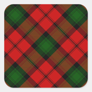 Adesivo Quadrado Kerr tartan red xadrez