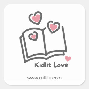 Adesivo Quadrado KidLit Love Sticker