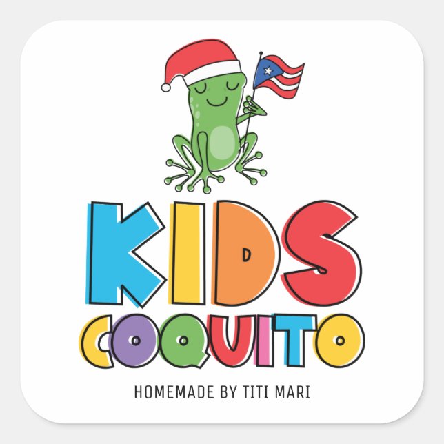 Adesivo Quadrado Kids Coquito (Frente)